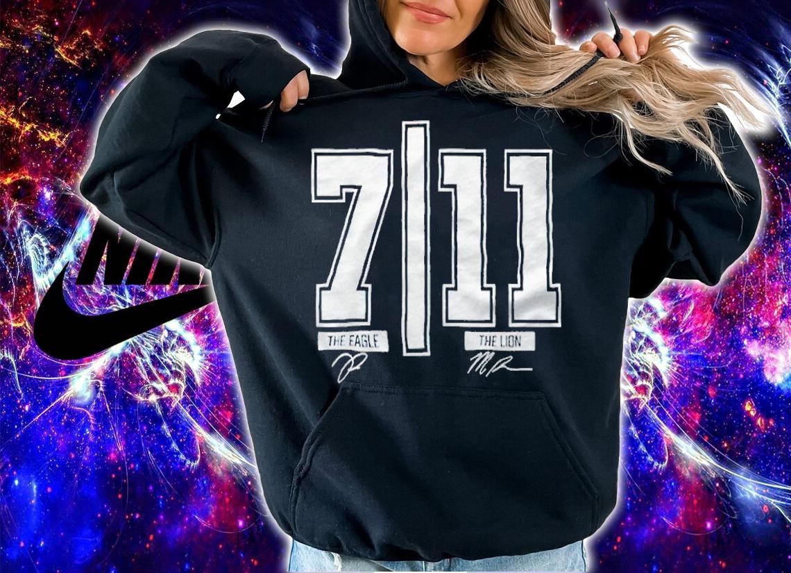 Trevon Diggs and Micah Parsons 7-11 signature T-shirt hoodie
