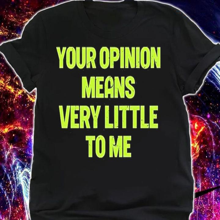 Your Opinion Means Very Little To Me T-Shirt shirt