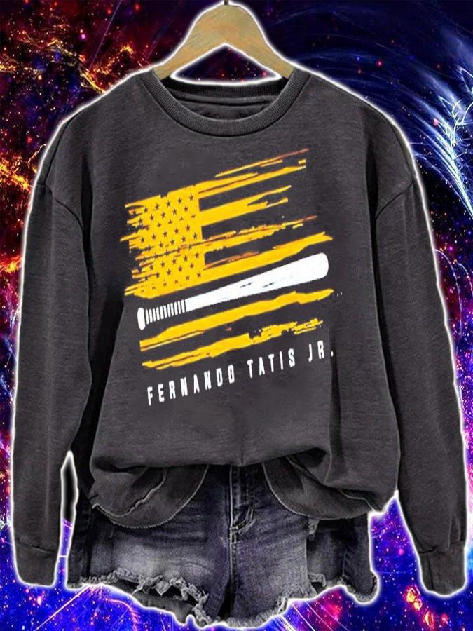 Fernando Tatis Jr. Baseball Flag Graphic Shirt sweatshirt