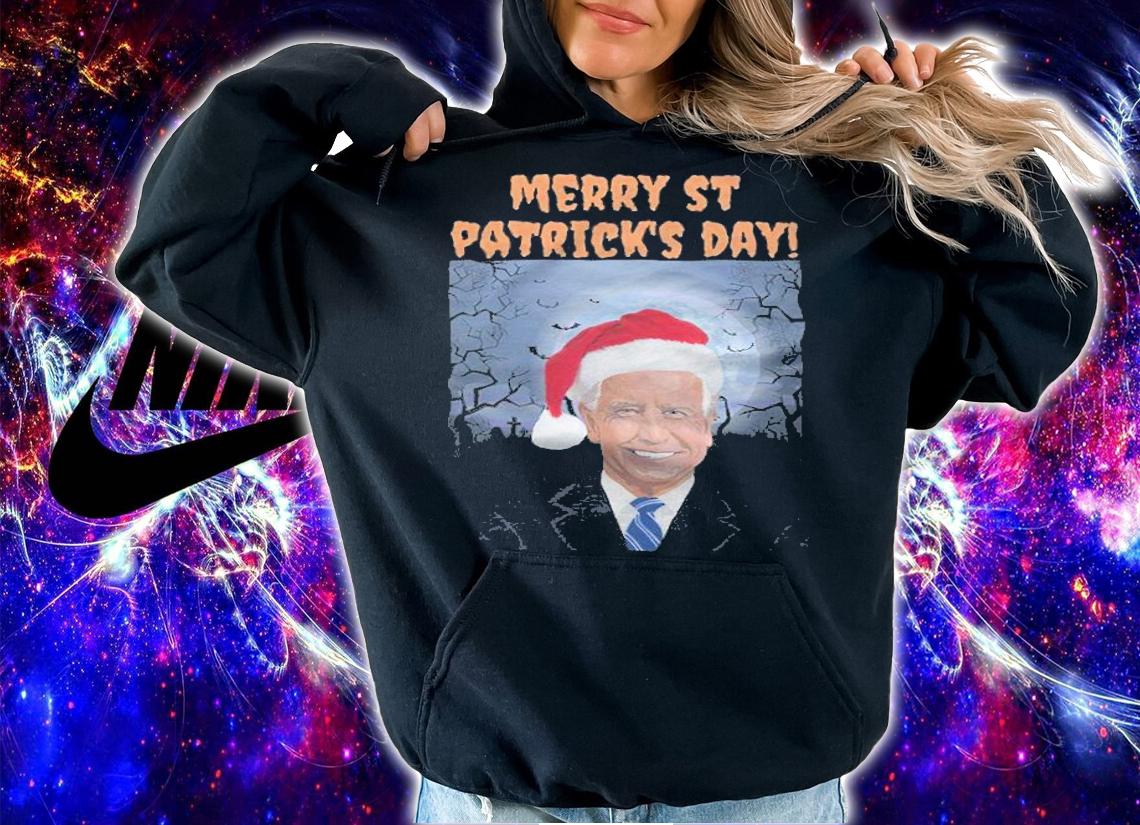 Funny Joe Biden Merry ST Patrick's Day Joe Biden Halloween T-Shirt hoodie