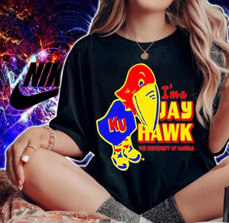 Homefield Retro I Am a Jayhawk The University Of Kamsas T-Shirt woman shirt