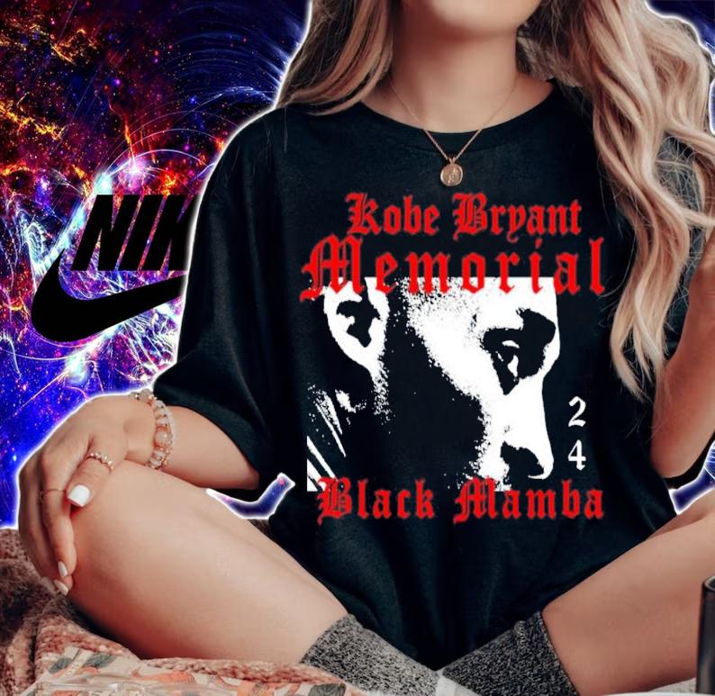Kobe Bryant's Memorial Black Mamba Shirt woman shirt