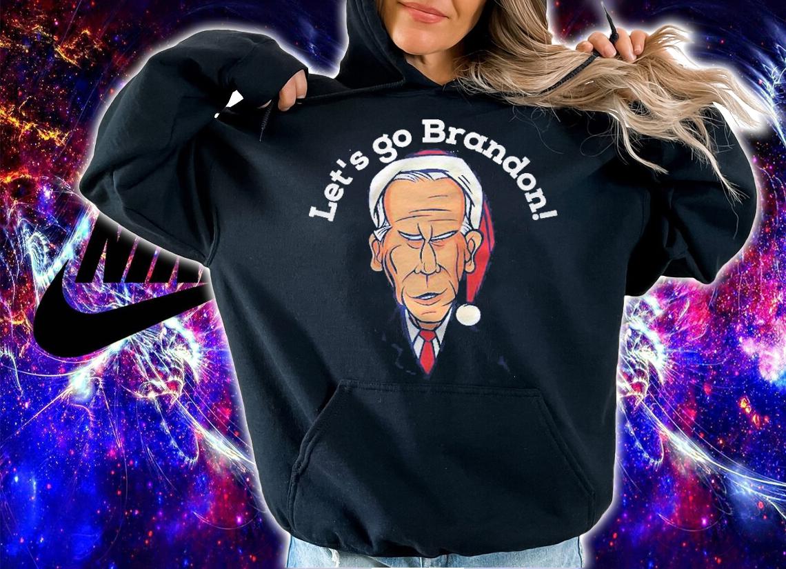 Lets Go Brandon Funny Christmas Joe Biden Chant Raglan Baseball Shirt hoodie