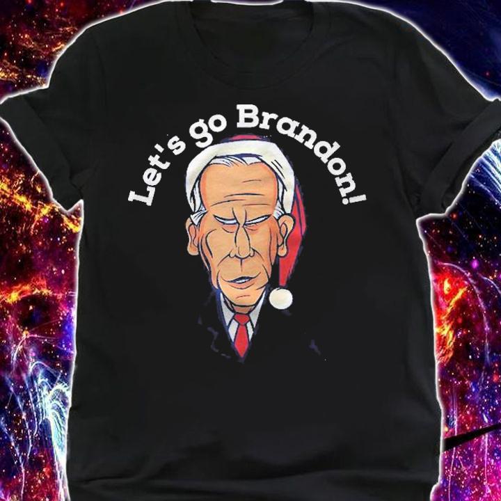 Lets Go Brandon Funny Christmas Joe Biden Chant Raglan Baseball Shirt shirt