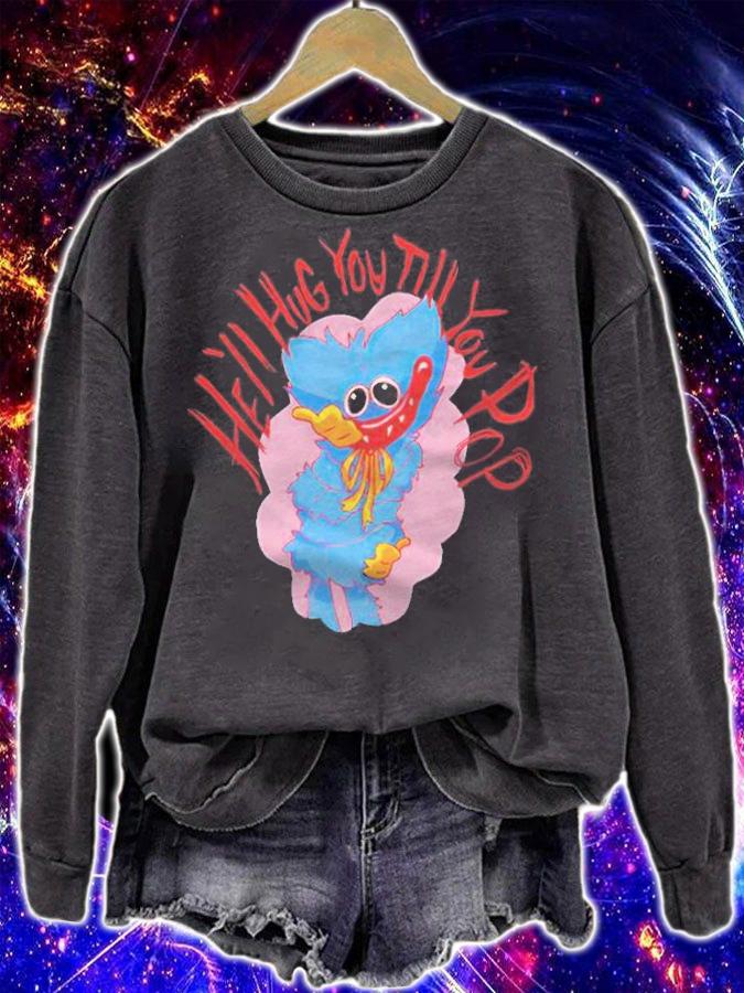 Poppy Playtime hell hug you till you Pop T-shirt sweatshirt