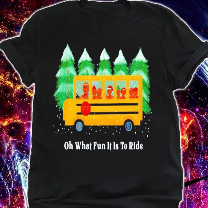 School Bus Driver Teacher Christmas Winter Gingerbread Shirt shirt
