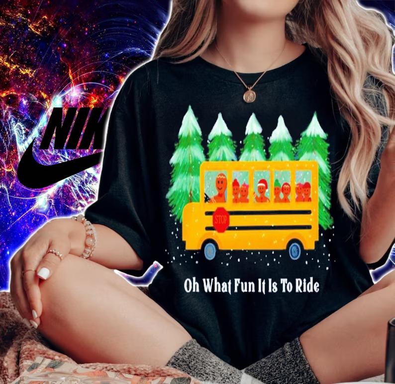 School Bus Driver Teacher Christmas Winter Gingerbread Shirt woman shirt