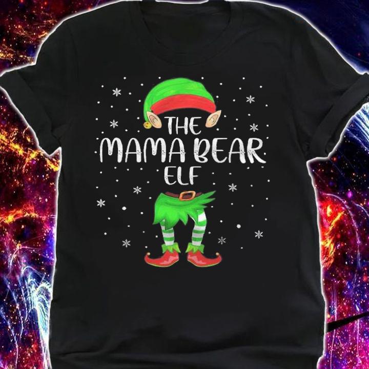 The Mama Bear Elf Xmas shirt shirt