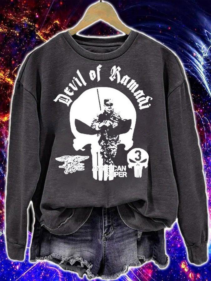 Chris Kyle Devil Of Ramadi American Sniper T-Shirt sweatshirt