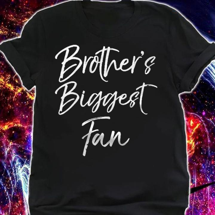 Cute Soccer Sister Gift Sibling Brothers Biggest Fan Premium T-shirt
