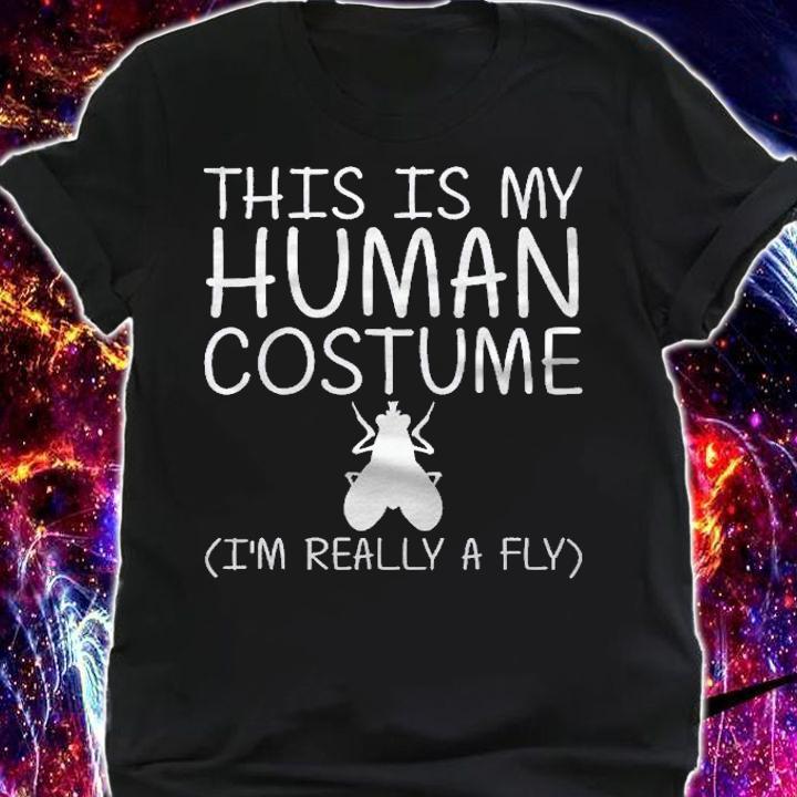 Fly Easy Halloween Human Costume Housefly Insect Diy Gift Shirt shirt