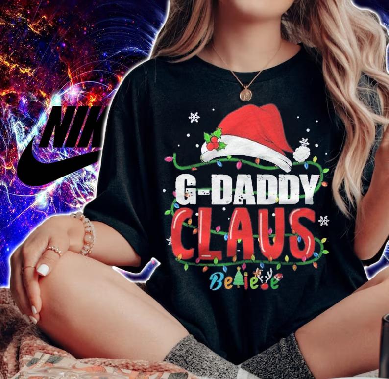 Funny Santa G-Daddy Claus Christmas Matching Family Shirt woman shirt
