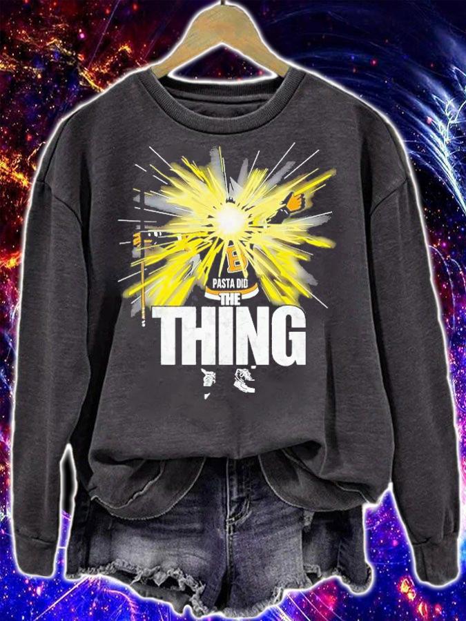 Hockey Boston Pasta Did The Thing Shirt sweatshirt