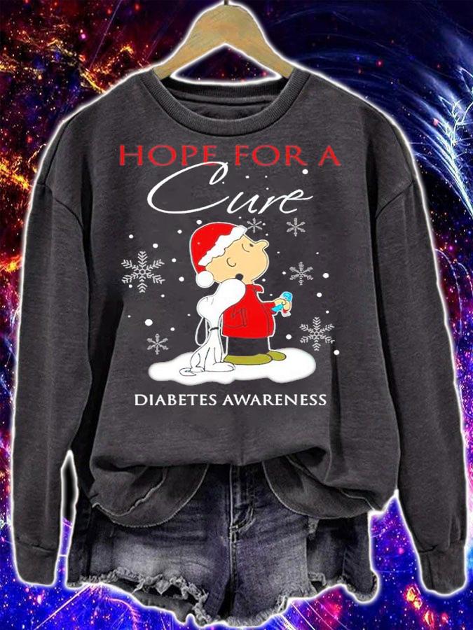 Hope For A Cure Diabetes Awareness Christmas shirt sweatshirt