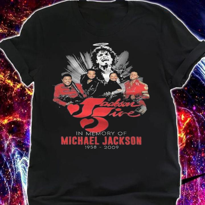 Jackson Jive in memory of Michael Jackson 1958 2009 signature shirt shirt
