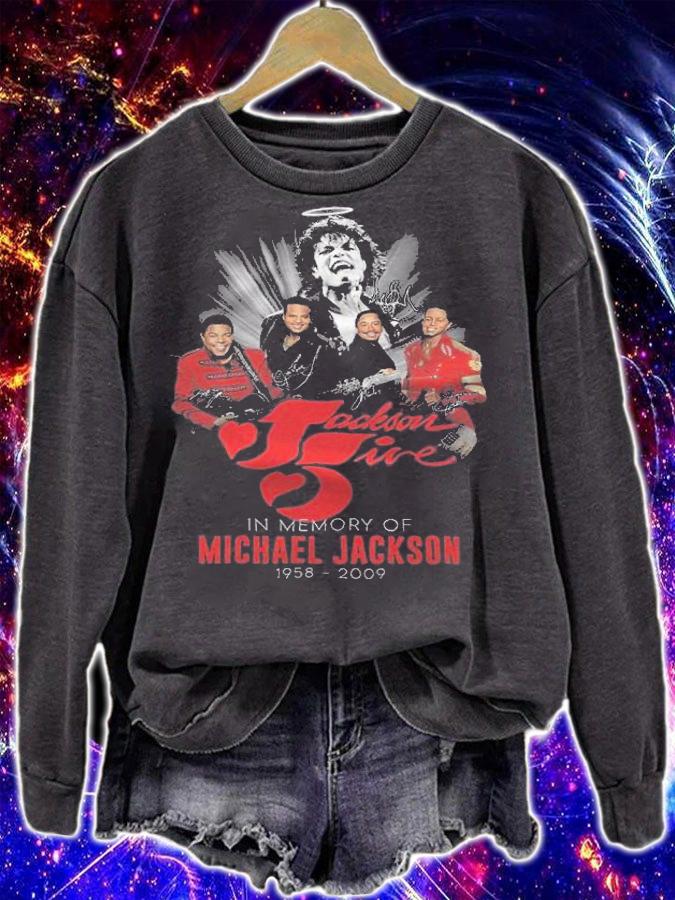 Jackson Jive in memory of Michael Jackson 1958 2009 signature shirt sweatshirt