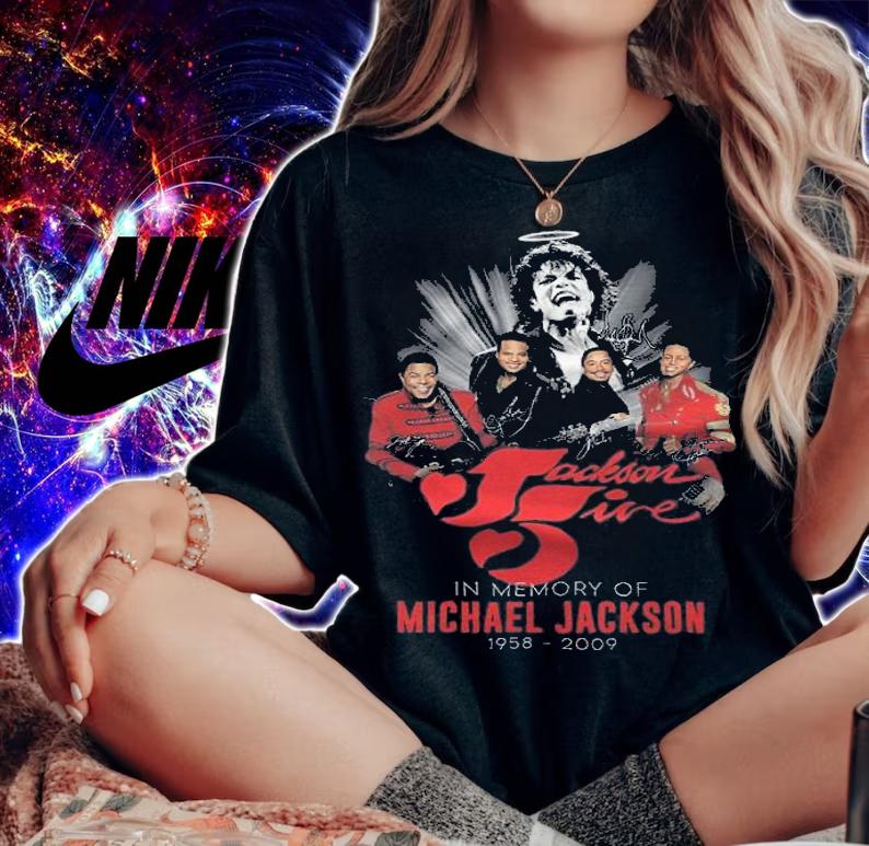 Jackson Jive in memory of Michael Jackson 1958 2009 signature shirt woman shirt