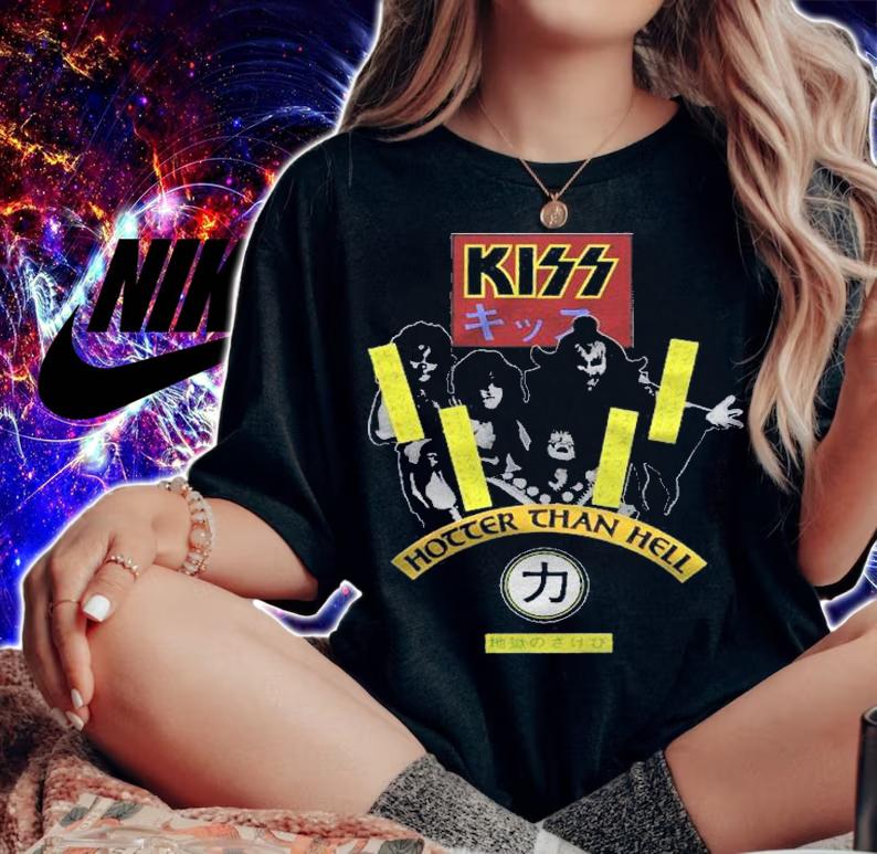 Kiss Gift Hotter Than Hell shirt woman shirt