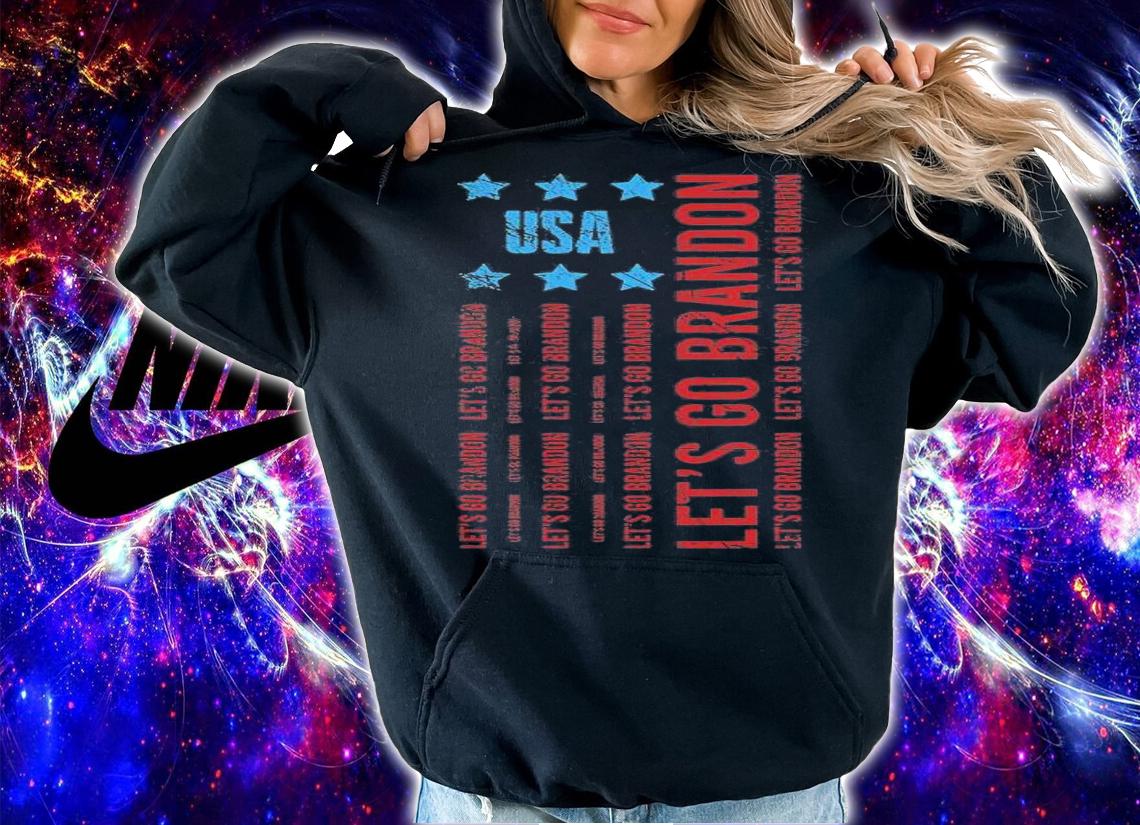 Let's Go Brandon Usa Flag, Brandon Anti Biden Gift T-Shirt
