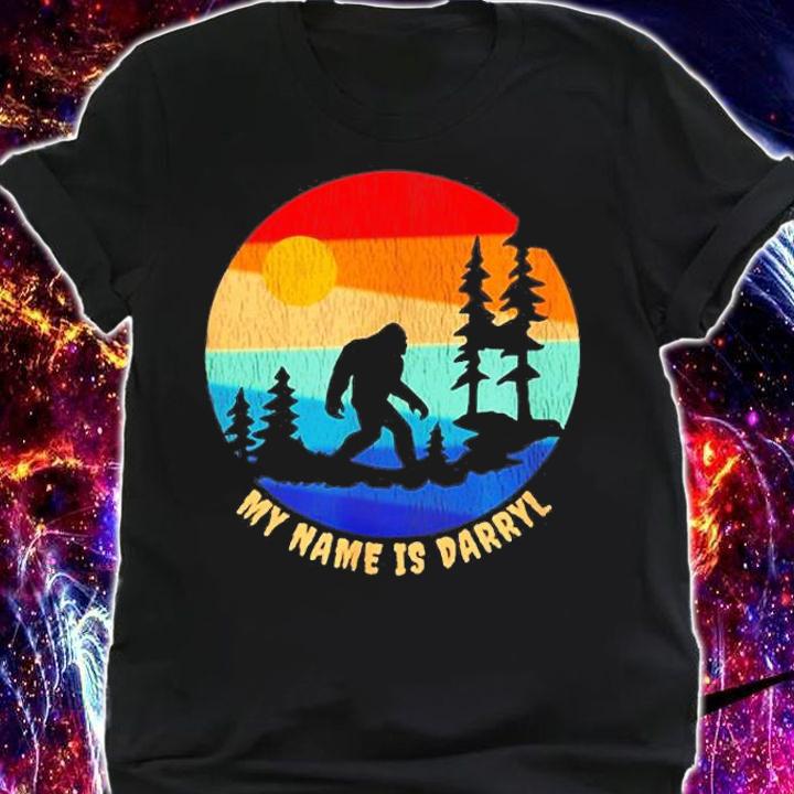 My Name Is Darryl Distressed Vintage Bigfoot T-Shirt shirt