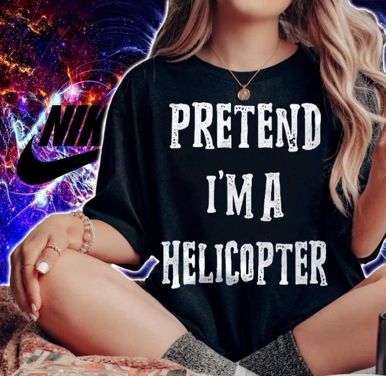 Pretend Im A Helicopter Halloween Costume Couples Matching Shirt woman shirt