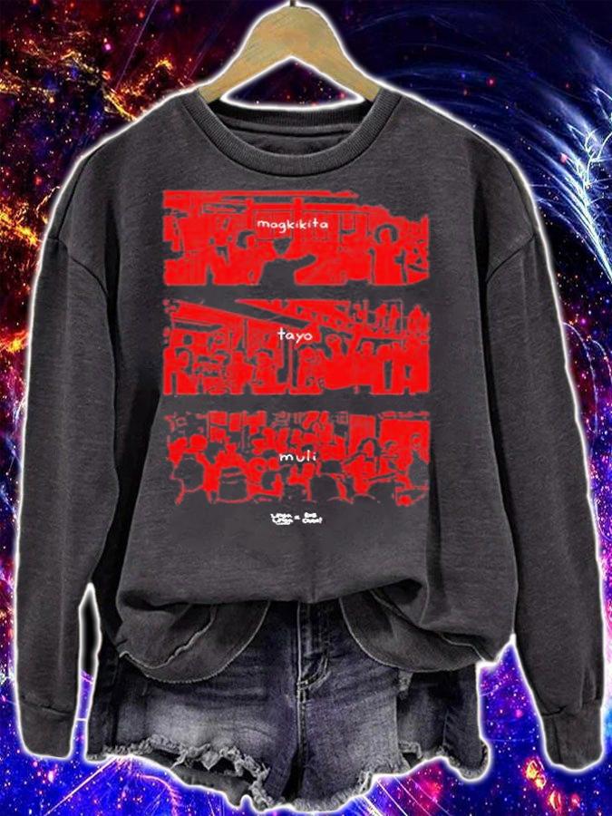Robcham Linya Linya X Rob Cham Magkikita Tayo Muli T-Shirt sweatshirt