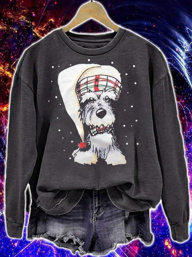Schnauzer Christmas funny T-shirt sweatshirt