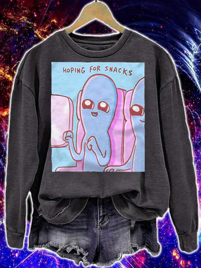 Strange Planet hoping for snacks T-shirt