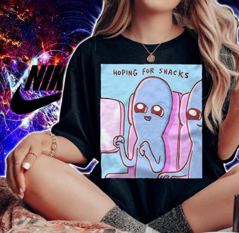 Strange Planet hoping for snacks T-shirt