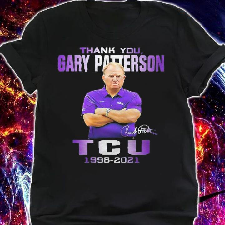 Thank You Gary Patterson TCU Football 1998-2021 Signatures Shirt shirt