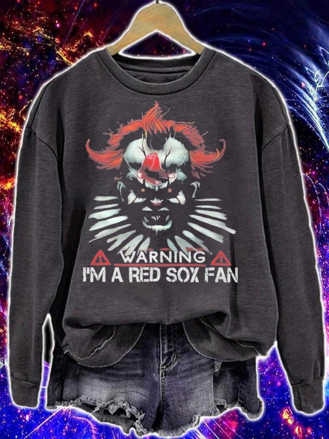 Warning I'm a Joker Red Sox Fan shirt sweatshirt