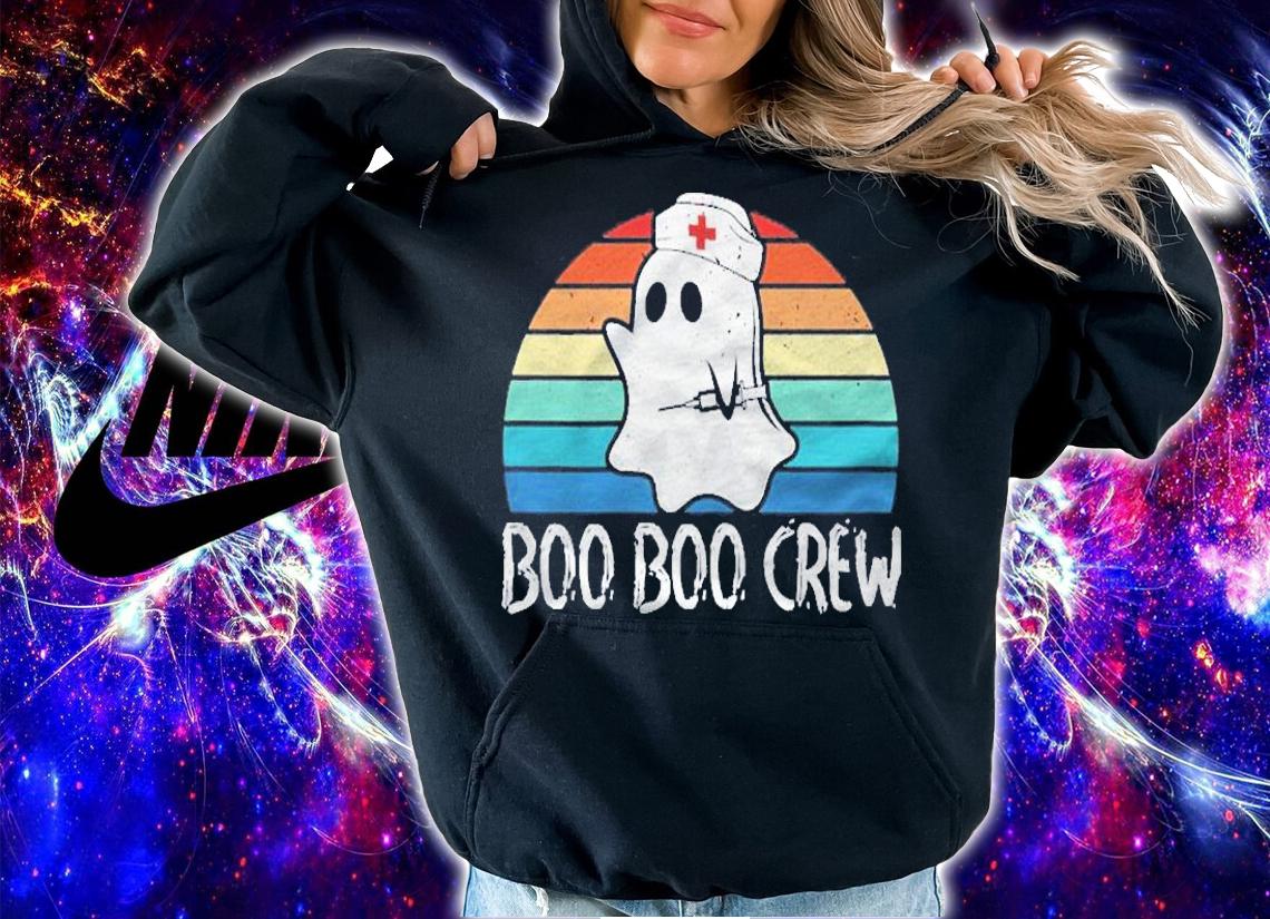 Womens Boo Boo Crew Nurse Pediatric Nurse Costume Nurse Halloween Shirt hoodie