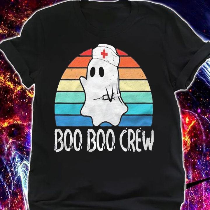 Womens Boo Boo Crew Nurse Pediatric Nurse Costume Nurse Halloween Shirt shirt