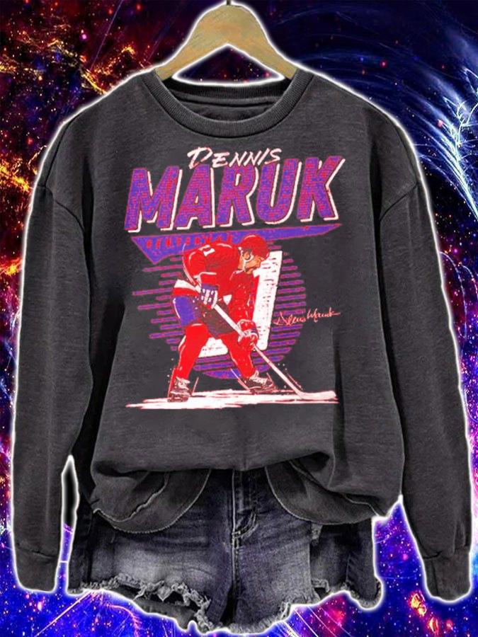 Dennis Maruk Washington Hockey Signatures Shirt sweatshirt