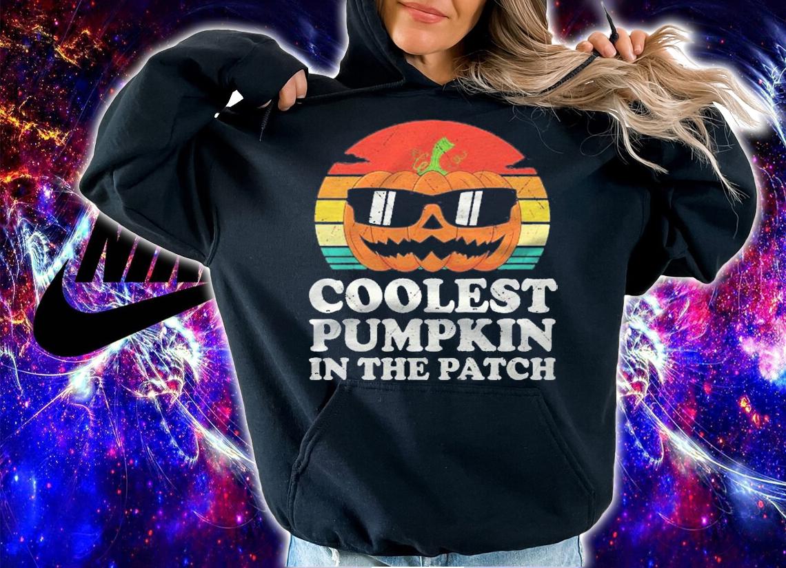 Kids Coolest Pumpkin In The Patch Toddler Boys Halloween Vintage Shirt hoodie