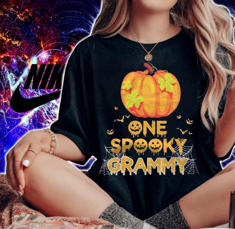 One Spooky Grammy Funny Family Halloween Matching Gifts Shirt woman shirt