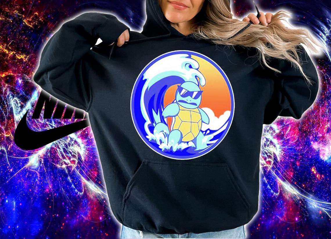 Pokemon Squirtle Wave Shirt hoodie