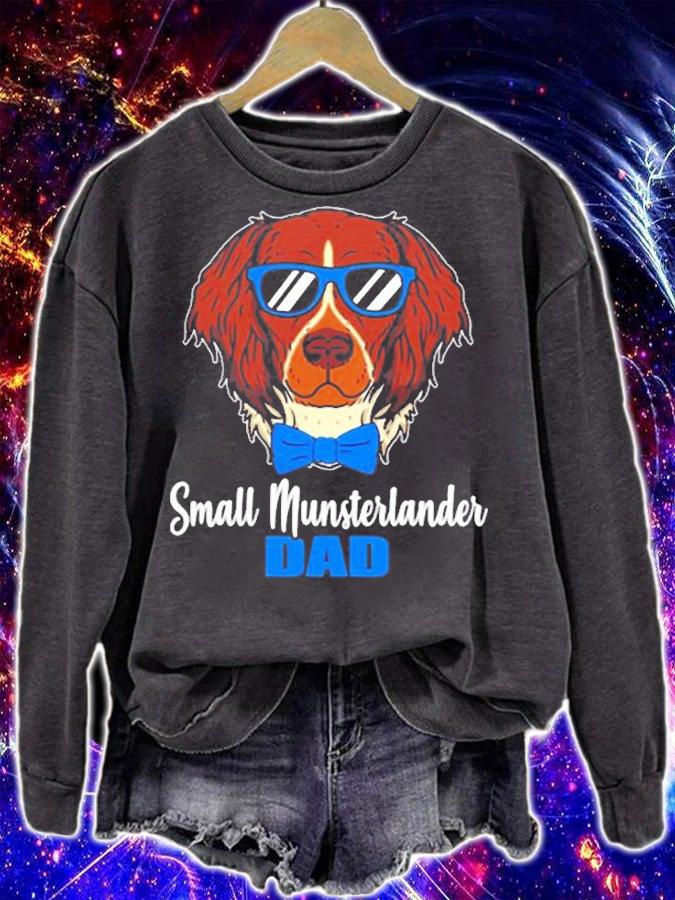 Small Munsterlander Dad Gift Idea Proud Dog Owner T-Shirt