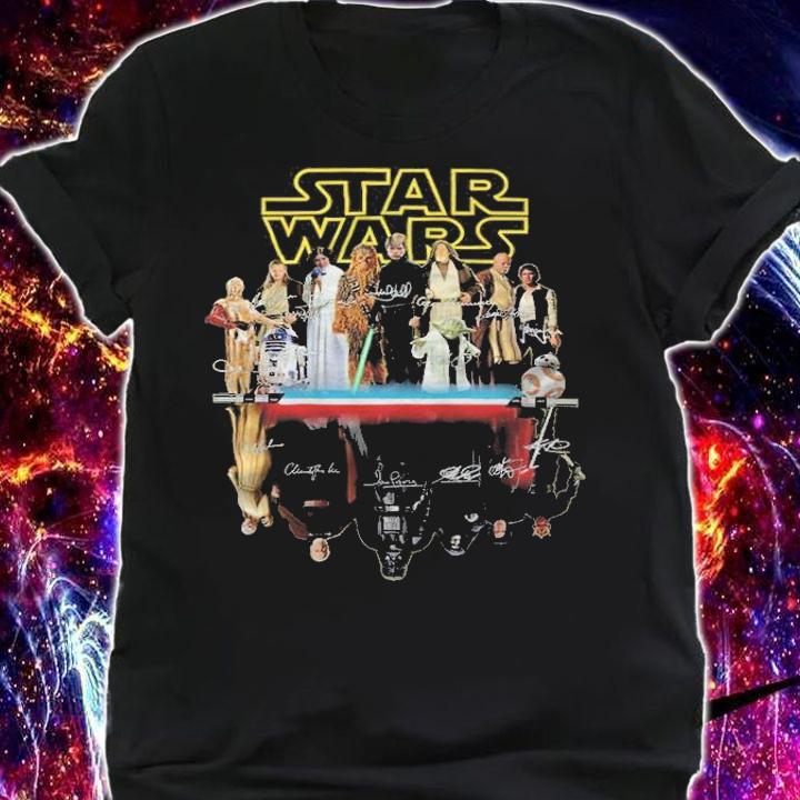 Star Wars signatures shirt