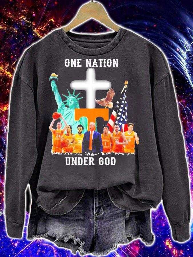 Tennessee Volunteers One Nation Under God Signatures Shirt sweatshirt