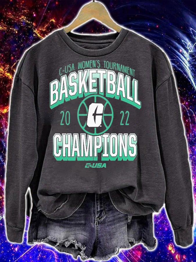 Charlotte 49ers 2022 C-USA Women's Basketball Conference Tournament Champions T-Shirt sweatshirt