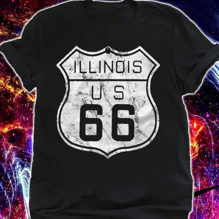 Historic Route 66 Illinois Vintage Look Shirt shirt