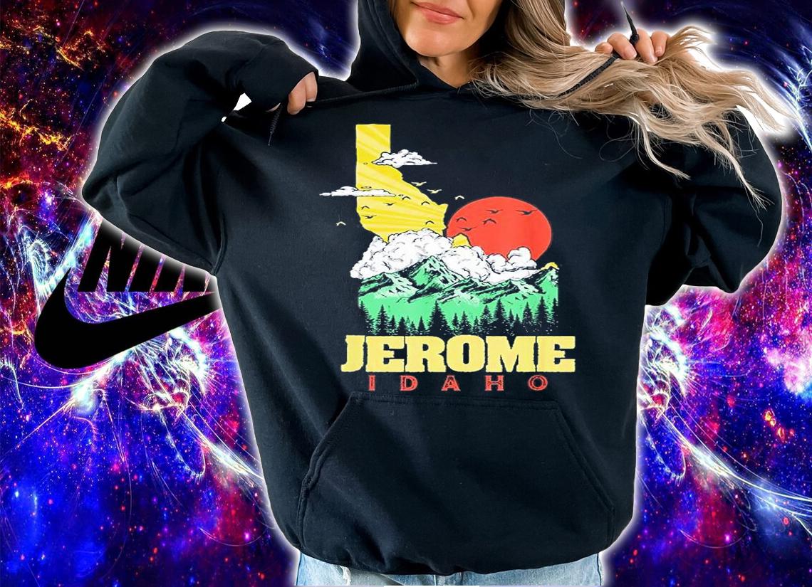 Jerome Idaho Outdoors Nature And Mountains Vintage State T-Shirt