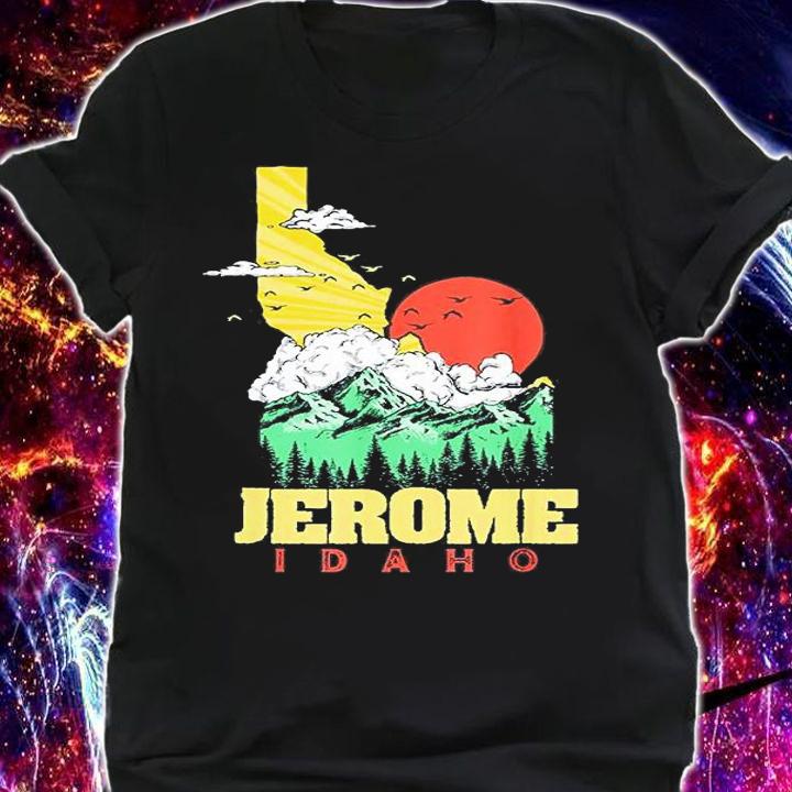 Jerome Idaho Outdoors Nature And Mountains Vintage State T-Shirt