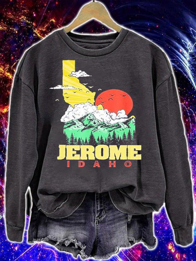 Jerome Idaho Outdoors Nature And Mountains Vintage State T-Shirt