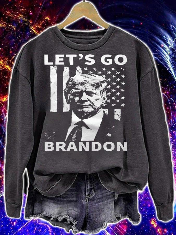 Let's Go Brandon Chant Fjb Anti Biden Pro Trump T-Shirt sweatshirt