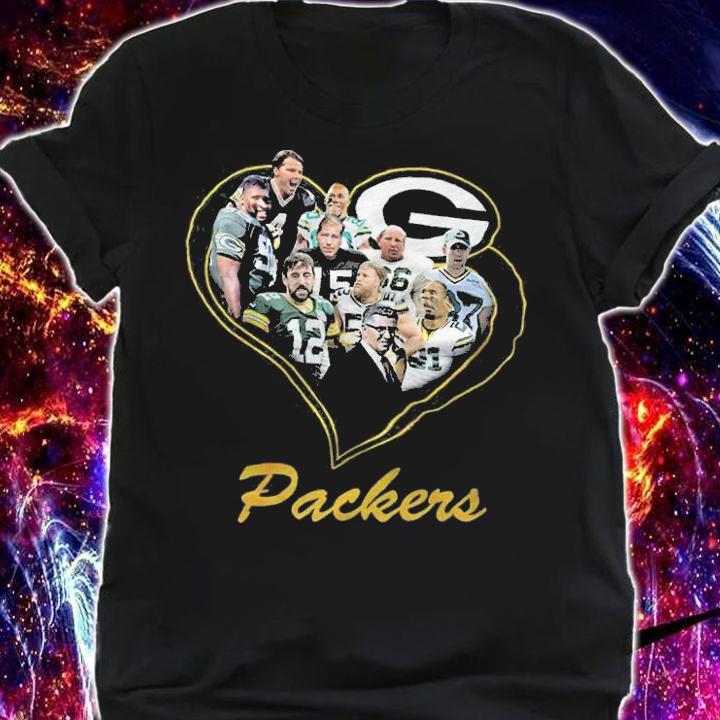 Love Heart Green Bay Packers Football Shirt shirt
