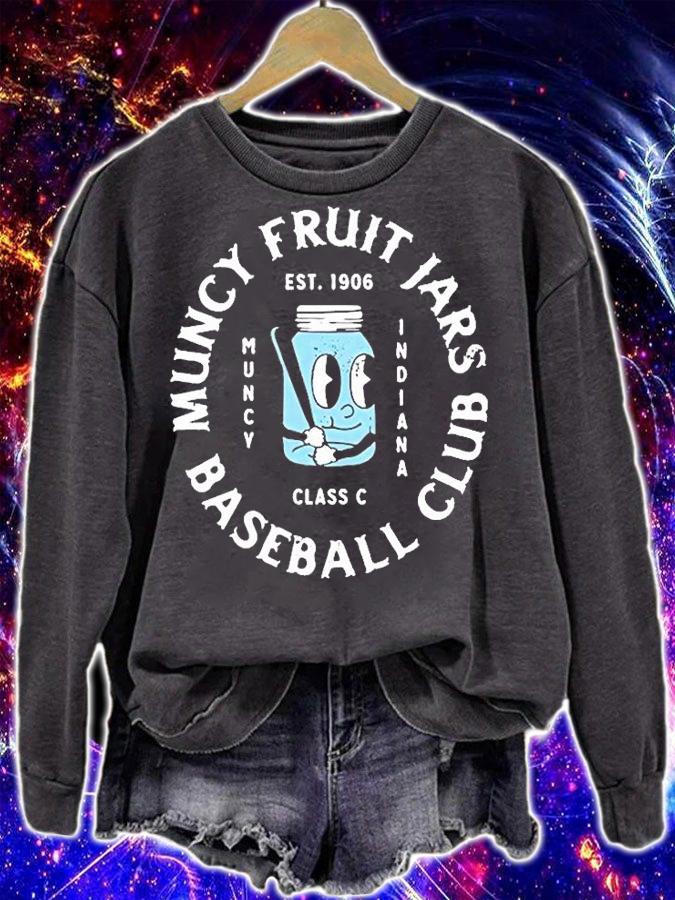 Muncy Fruit Jars Indiana Vintage Minor League Baseball T-Shirt sweatshirt