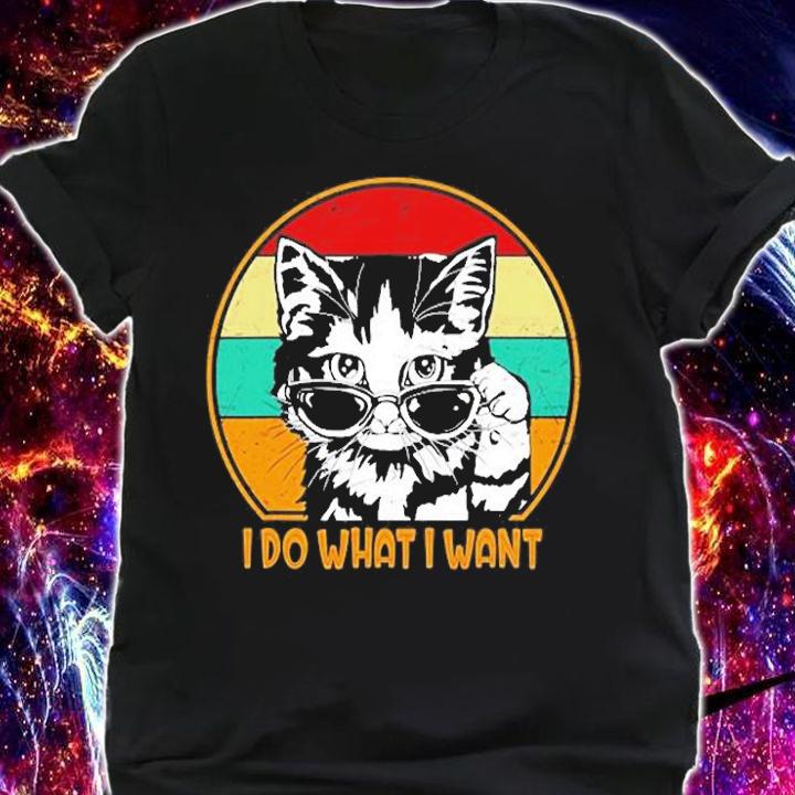 Retro I Do What I Want Cat T-Shirt