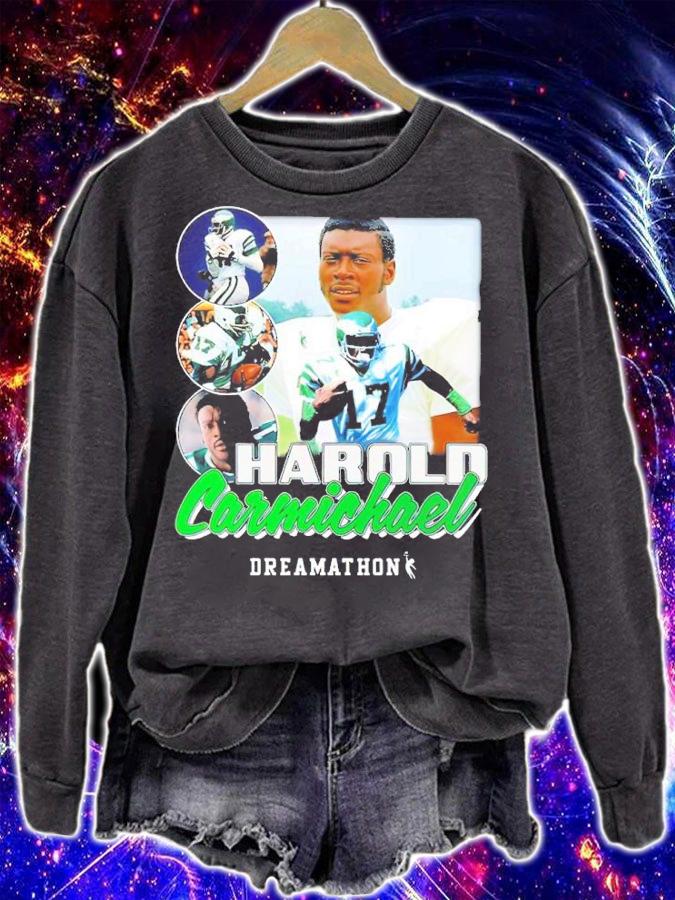 Devonta Smith Wearing Harold Carmichael Shirt sweatshirt